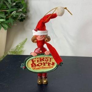 Super funny Kurt Adler “First Born Mom’s Favorite” Christmas ornament